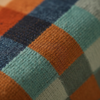 Kasjmier Geblokte Trui in Herfstkleuren