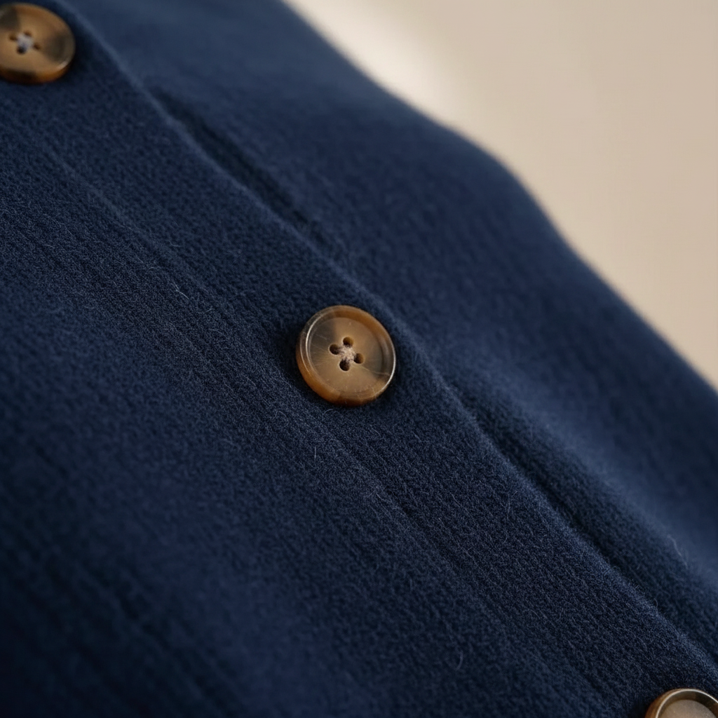 Kasjmier Knoopvest met Kraag