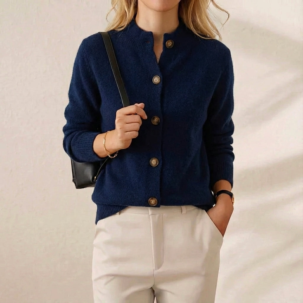 Kasjmier Knoopvest met Kraag